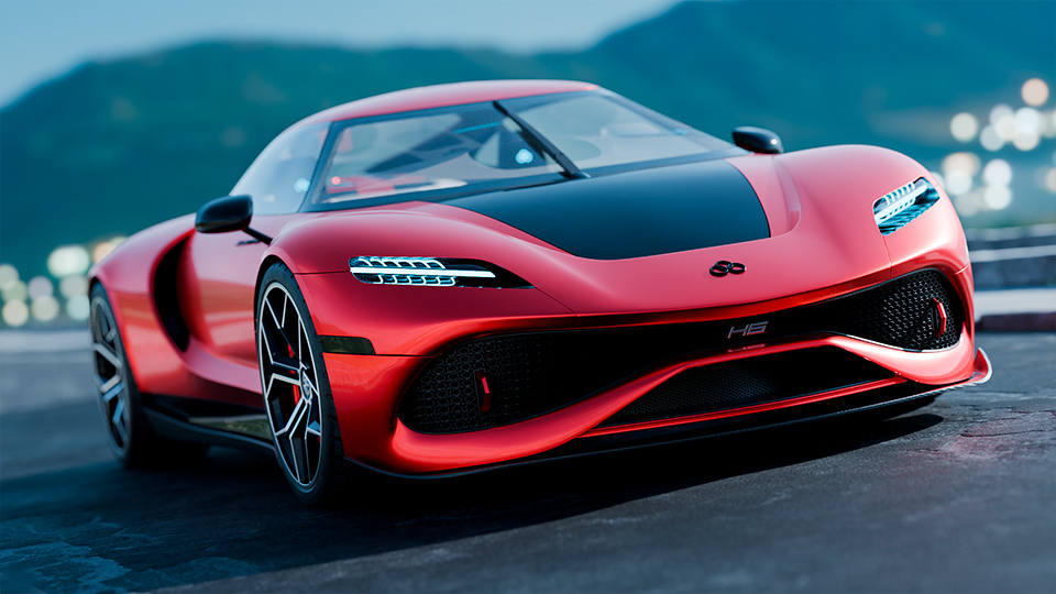 Car front mountain 1 4 version2 L